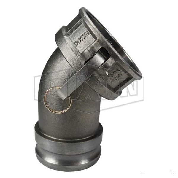 Cam and Groove Adapter with Buna-N Seal, 4 in, Adapter x Coupler, Malleable Iron, Domestic